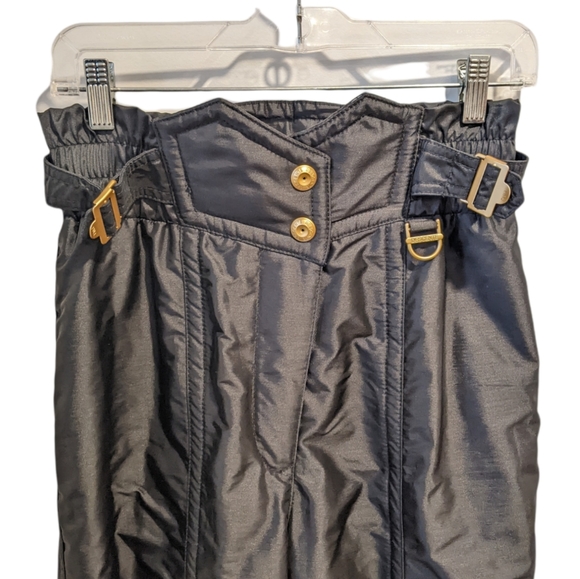 Vintage Descente women’s black snow pants sz 6 - Picture 2 of 13